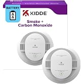 Kidde Smoke &amp; Carbon Monoxide Detector, AA Battery-Powered, 30CUDR, 1 Pack | 2-in-1 Detection with LED Status Lights, Easy Installation, and Loud 85dB Alarm, Ideal for Homes and Apartments