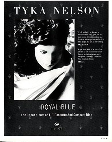 Tyka Nelson : Royal Blue Record Mirror Advertisement 11x8