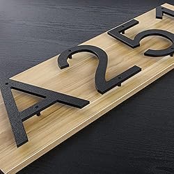 IVERRA 8 Inch Large Floating House Numbers, Black