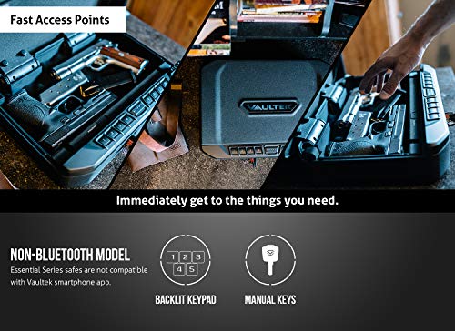 2 Vaultek+Essential+Quick+Release+Rechargeable+Lithium+ion