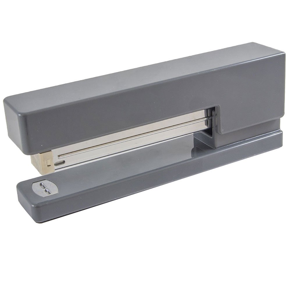 JAM PAPER Modern Desk Stapler - Gray - Sold Individually