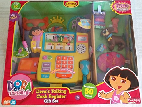 Fisher-Price Dora's Talking Cash Register Gift Set Special Edition Pet Shopping Accessories