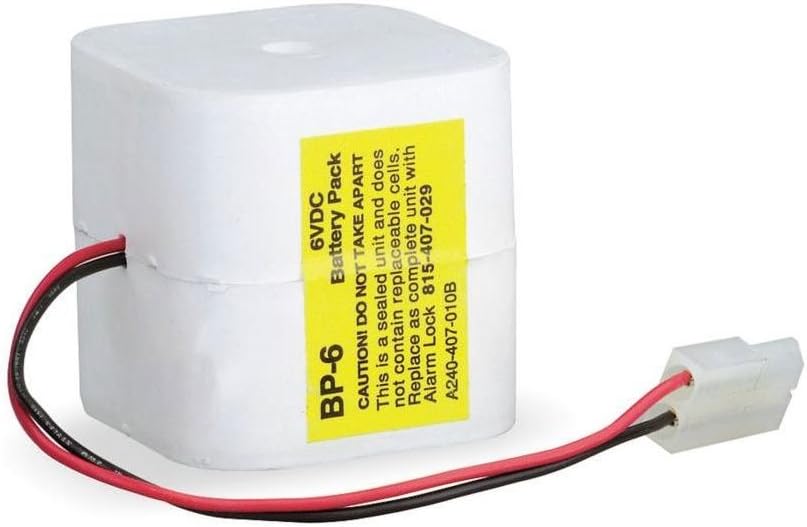Alarm Lock BP-6 Replacement 6 Volt Battery
