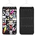 Hanging Jewelry Organizer, Dual Sided Closet Organizers, Earrings Bracelet Necklace Socks Pantyhose Storage Display Bag (Black (40 Pockets & 20 Hook-and-Loop Tabs))