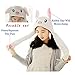 [Trend of 2018] TIK Tok Movable/Jumping Rabbit Ear Hat[Rabbit Plushy][Costume Hat][Easter Hat][Halloween Hat][Easter Bunny]