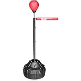 INNOLIFE Boxing Bar, MMA Boxing Speed Trainer Ripid Spinning Bar with Punch Head & Punch Bag, Boxing Equipment for Home, Gym