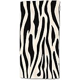 HGOD DESIGNS Zebra Towels, African Zebra Print Black and White Pattern 100% Cotton Soft Bath Kitchen Hotel Spa Towels 15"X30"