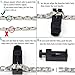 MPRAINBOW Men's Stainless Steel Carbon Fiber Free Mason 4 in 1 Magnetic Therapy Healing Masonic Bracelet Black