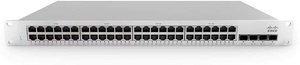 Cisco MS225-48LP-HW Managed Ethernet Network Switch 48 Port PoE+