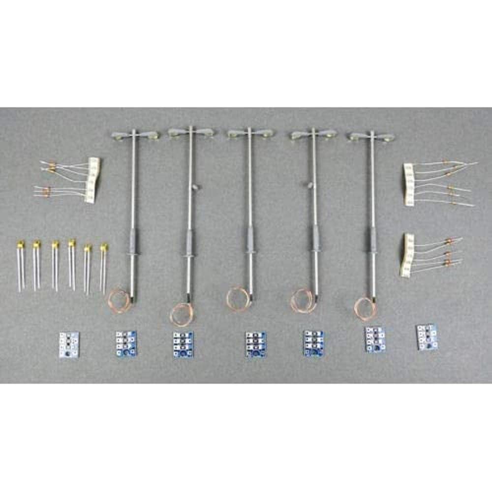 Gaugemaster GM880 Modern Double Head Adjustable Height Lamp Value Pack