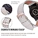 V-MORO Leather Band Compatible with Galaxy 42mm Watch Bands 20mm Soft Strap Stainless Steel Rose Gold Buckle Bracelet for Samsung Galaxy Watch 42mm R810/Gear Sport R600 Smartwatch Gray Mint Green