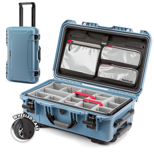 NANUK 935 Pro Photo Kit – Wasserdichter Hartschalenkoffer für Kameras, mit gepolsterten Trennwänden und Rollen, 56 x 36 x 23 cm – Staubdicht und stoßf