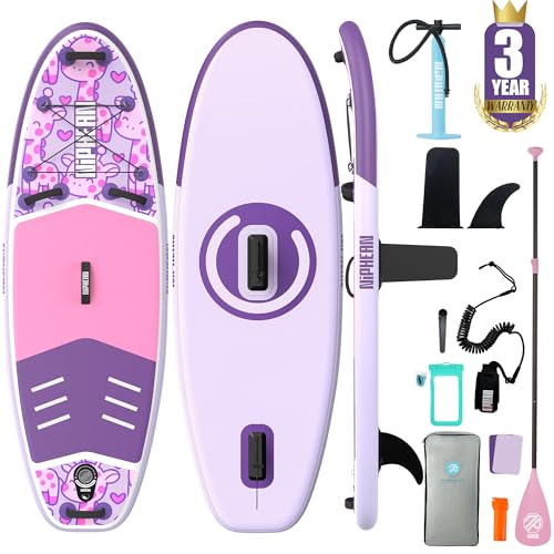 Niphean (Extra Groß) Stand Up Paddling Board, SUP für 2+1 Personen/Familien, SUP Board mit (Anfängergeeignet) StabilTrac Finne, Wasserdichte Handyhüll