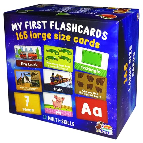 My First Big Flash Cards for Toddlers 12 Years 165 Baby Flash Cards 330 Sides Learn