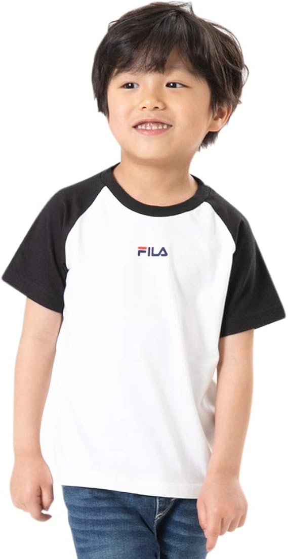 Amazon Fila フィラ 子供服 半袖シャツ ベビー服 男の子 半袖 Tシャツ ベビー キッズ ロゴ 天竺 ラグラン 80 90 100 110 1 130cm Tシャツ カットソー 通販