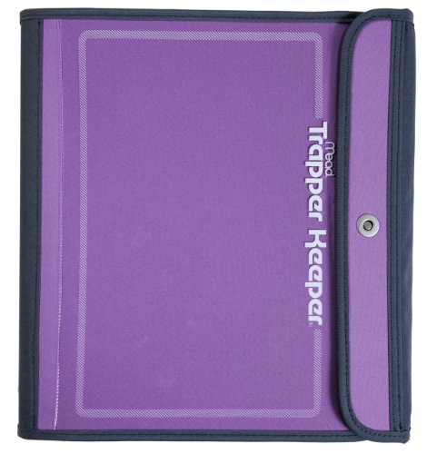 Mead Trapper Keeper Sewn Binder, 3 Ring Binder, 1.5