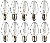 15 Watts C7 Replacement Light Bulbs for Scentsy Plug-In Warmers and Wax Diffusers, 15W 130 Volt Candelabra E12 Base Long Lasting 1,500 Hours Pack of 10