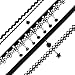 Outee 10 Pcs Choker Necklace Set Black Velvet Choker Tattoo Necklace Classical Gothic Chokers for Women Girls