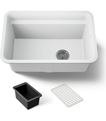KOHLER K-19017-2-0 Glen Falls Top-Mount/Undermount Utility Sink