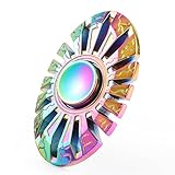 Fidget Spinner, Magicfly Metallic Hand Spinner EDC Finger Toy Ultra Fast Bearings Great Gift for ADD, ADHD, Autism Adult Children(Metal Rainbow)