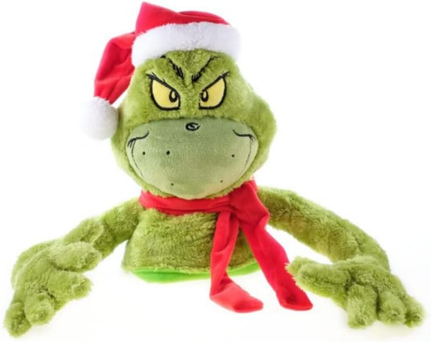 Tree Toppers - Dr Seuss The Grinch Christmas Tree Hugger Plush Tree Topper