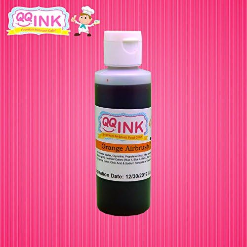 QQink - 4.5 oz Orange Airbrush Food Color