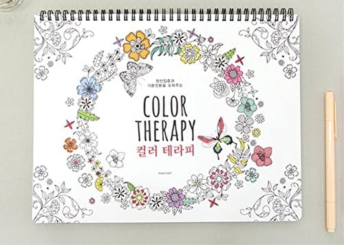 'Color Therapy' Coloring Books for Adult Relaxation Meditation DIY Stationery Note Pads with 80 Designs of 41 Sheets - Stationery Cards for Greeting Letters Limited Edition (Mint)
