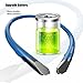 Upgrade V4.1 Bluetooth Headphones Wireless Neckband Headset Retractable Earbuds Sports Sweatproof HD Stereo Noise Cancelling Earphone w/Mic for Iphone and Android Cellphones (Blue)