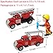 4 Cars in 1 Set Die - Metal Playset Toy Vehicle Models - Diecast Fire Truck Toy Emergency Vehicles - Mini Model Playset Preschool Learning Toys Set for Boys Kids