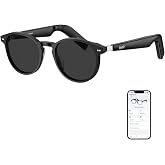 GetD 2026 AI Smart Acetate Glasses, Bluetooth Sunglasses with ChatGPT and 145-Language Real-time Translator, Nylon Polarized Lens, Open-Ear Audio, Voice Control for Travel &amp; Business
