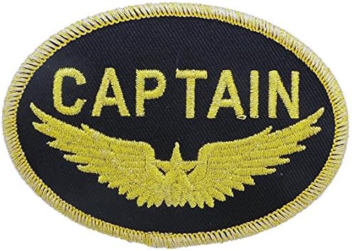 Aviation Collectibles International Captain Gold Wings Patch (Iron On Application)