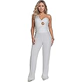 Jigfar Women Sexy Elegant Bodycon Jumpsuit Going Out Romper Birthday Party Club Night Outfits