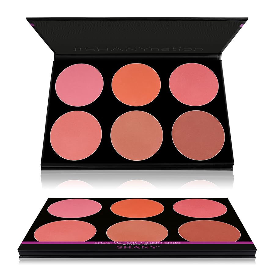 SHANY The Masterpiece 6 Colors Large Makeup Blush Palette - SHE'S NOT SHY