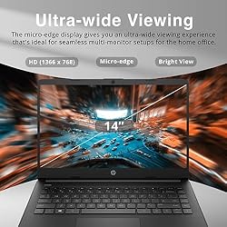 HP 2022 Stream 14" HD BrightView Laptop, Intel