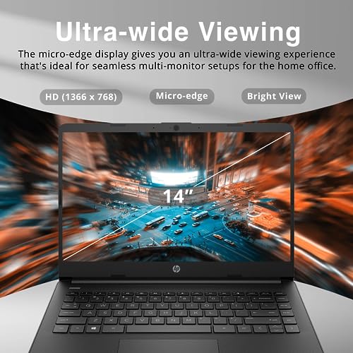 HP 2022 Stream 14" HD BrightView Laptop, Intel