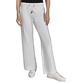 H Halston Womens Velour Drawstring Wide Leg Pants