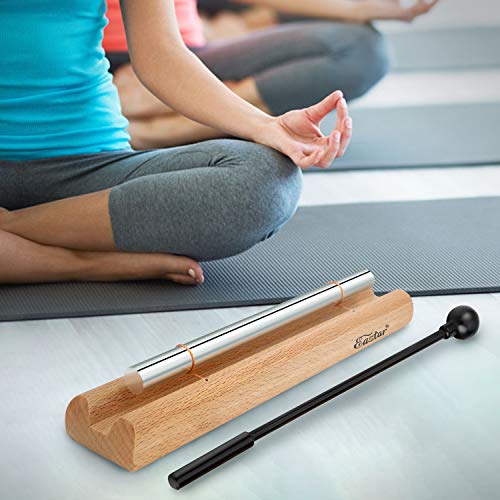 image for Eastar Solo Chime Meditation Classroom Bell with Mallet and Cloth Bag 