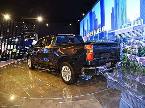 For Chevrolet Silverado Accessories 2019-2020 Chrome Rear Tail Light Taillight Lamp Cover Trim 2pcs