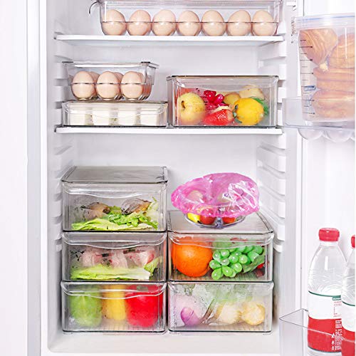 60 Pcs Elastic Food Storage Covers Reusable Bowl Covers Plastic Covers for Outdoor Picnic 3 Different sizes (60)