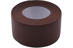 Begino Waterproof Caulk Tape Sealant Strip, 1.5" W x 10.5'L PVC Sealing Tapes for Kitchen Bathroom Bathtub Countertop Toilet Sink (Brown)