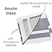 The Accented Co. Kitchen Towels, Set of 3 - Thick, Absorbent, Fast Drying Tea Towels - Turkish Cotton with Hanging Loop (26x19 inches)(Black)