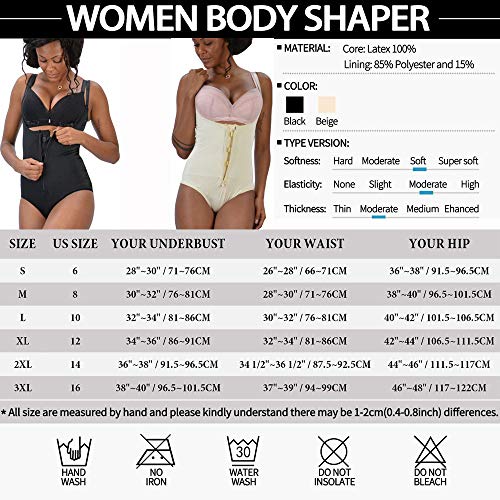 ASHLONE-Womens-Bodysuit-Shapewear-Body-Briefer-Body-Shaper-Tummy-Control