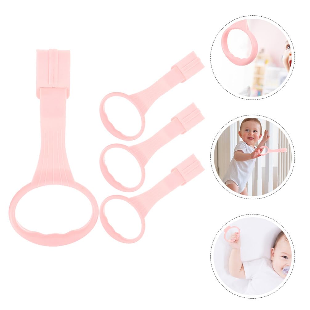 BESPORTBLE 4Pcs Baby Pull up Rings: Standing Walker for Standing and Walking Support - Safe and Comfortable Toys for Infants - Ideal for Playpen and Nursery Bed Use