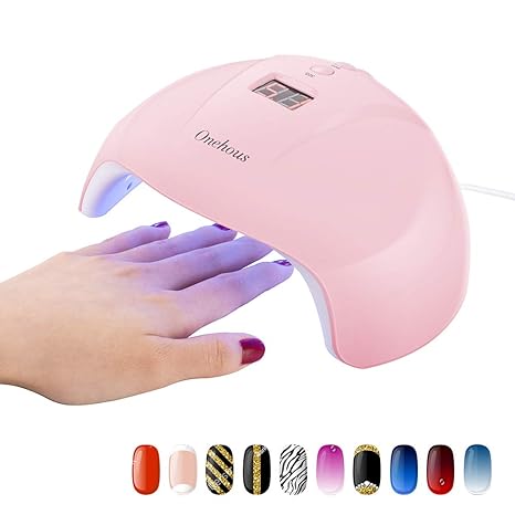 Nageltrockner - Professionelle UV LED Nagellampe für Alle Gel Nagellack Nageltrockner mit 3 Timer 30S / 60S / 90S, 24W Smart 