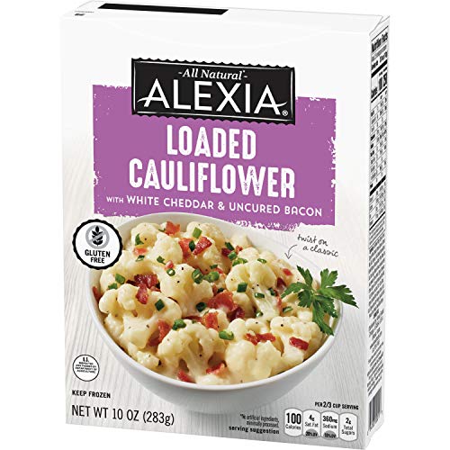 Alexia Loaded Cauliflower with Aged White Cheddar, Keto Friendly, 10 Ounce