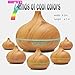 Essential Oil Diffuser 2017 Model Aroma Humidifier 14 Color Shades, Best Wood Grain, Ultrasonic Whisper Quiet Cool Mist Aromathe