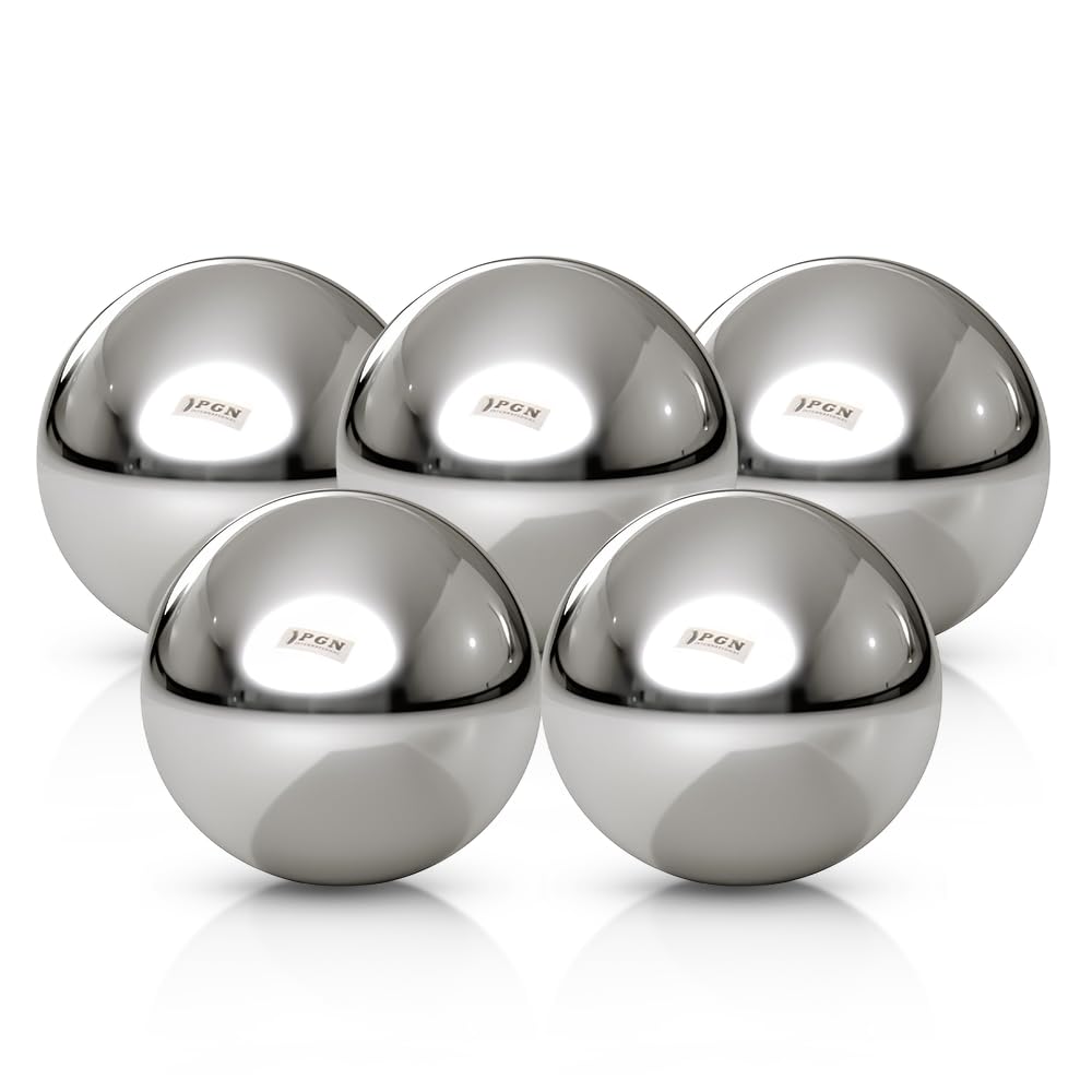 Photo 1 of (5 Pieces) PGN - 1-1/16" Inch (27 mm) Pinball Replacement Steel Balls G100-5 PCS
