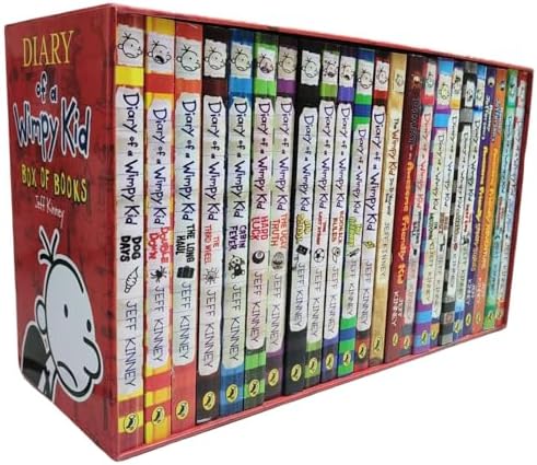 Jeff Kinney Diary of a Wimpy Kid 1-16 Books Boxed Set, Complete