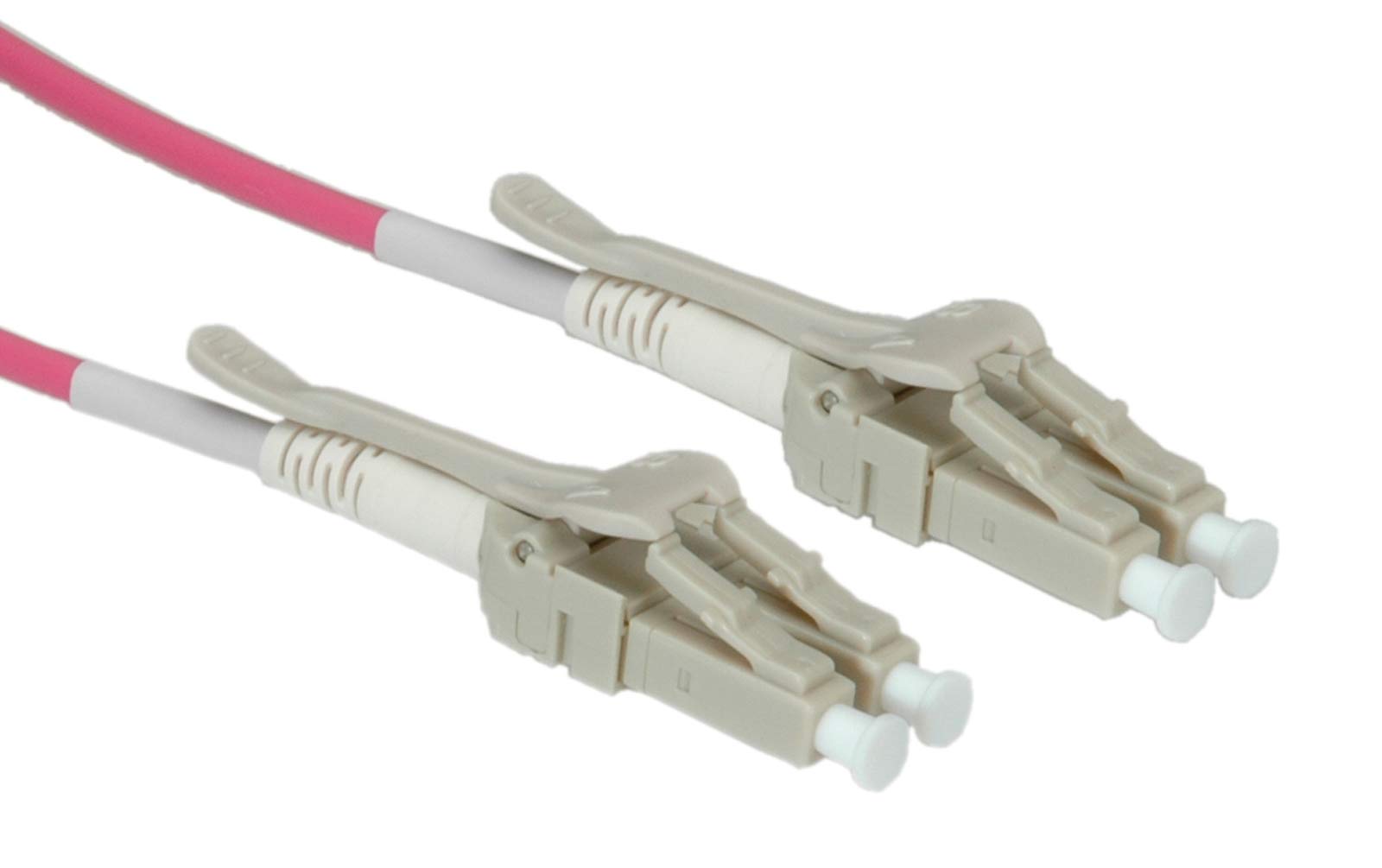 ROLINE LC / LC LWL Network cable | Fiber optic cables OM4 Duplex Patch Cable Low Loss | Violet 5 m