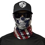 S A 1 Face Shield USA Skull Face Shield, Face Shields for Men and Face Shields for Women – UV Face Shield